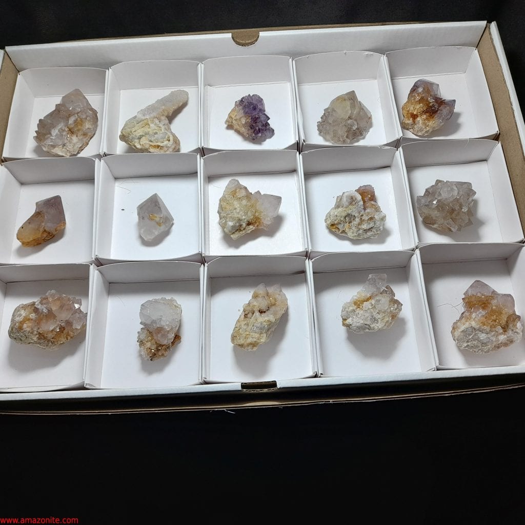 One Box Of 15 Assorted Spirit/Cactus Quartz Crystals - ABSOLUTE QUARTZ ...