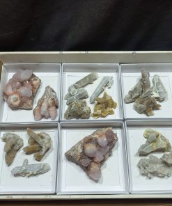 (WC015531) One Box Of 16 Assorted Spirit Quartz Crystals