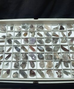 (WC015554) One Box Of 70 Smoky Included Haematite Quartz Crystals Quartz Crystals From Orange River