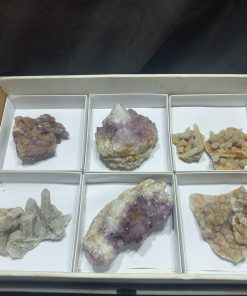 (WC015681) One Box Of 7 Assorted Spirit Quartz Crystals